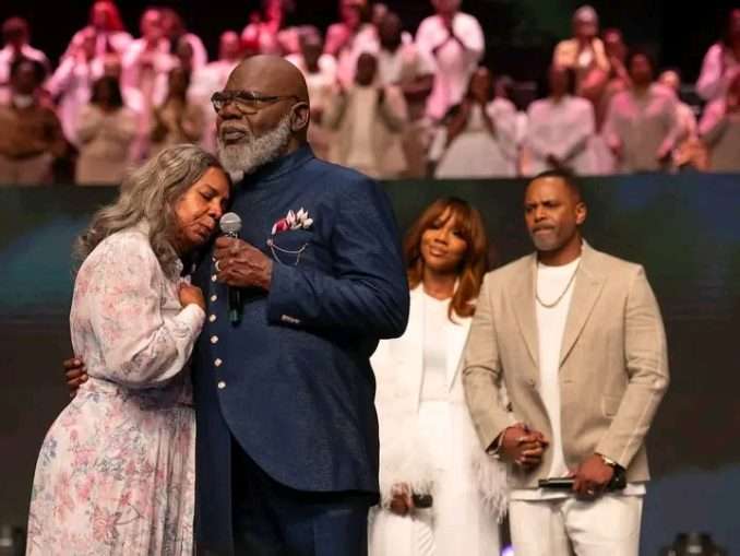 Bishop T. D. Jakes steps down as lead pastor at Potter's House, passes leadership to daughter and son-in- law 1 1745845413887