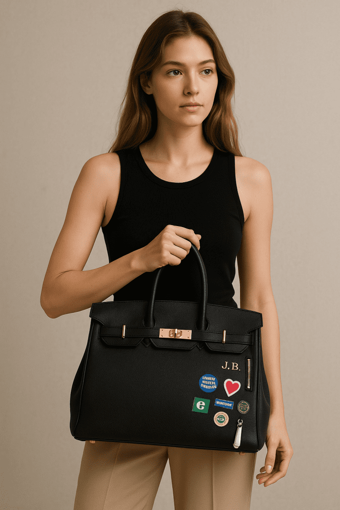 Model Carrying a Birkin Bag