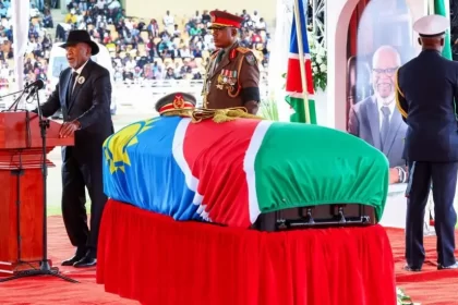 Namibia is said to have spent N30m 17m on transporting the body of founding President Sam Nujoma during his funeral proceedings