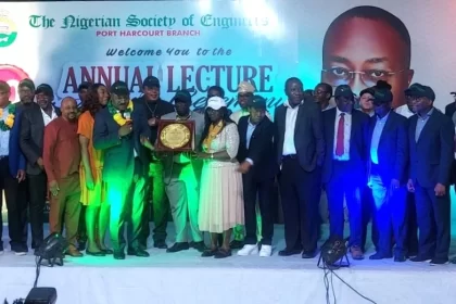 Members of the Nigerian Society of Engineers NSE during the unions 20th annual lecture and award ceremony in Port Harcourt on Friday