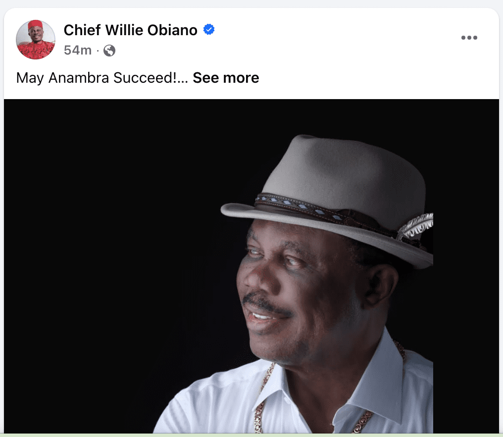 Willie Obiano prays for Anambra to succeed Amid Political Tensions