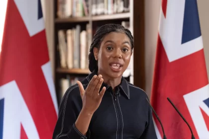 Kemi Badenoch UK Conservative Party Leader Parliament speaks Royal Services Institute London June 2025