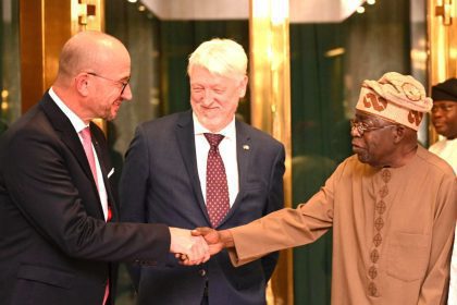 President Tinubu meeting with a delegation from Siemens Energy led by Dietmar Siersdorfer Managing Director for the Middle East and Africa at the State House Source State House Abuja