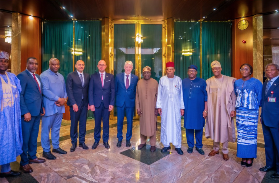 President Tinubu meeting with a delegation from Siemens Energy led by Dietmar Siersdorfer Managing Director for the Middle East and Africa at the State House Source State House Abuja