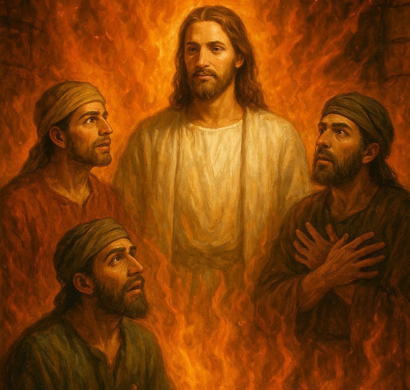 The Three Hebrew Men and the Son of God in the Fiery Furnace