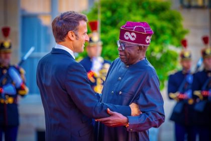 Nigeria President Bola Tinubu and France President Emmanuel Macron
